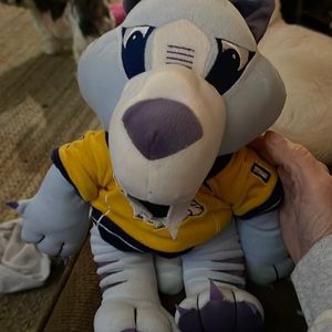 Nashville Predators Gnash the Sabertooth Hockey Mascot Plush Stuffed Animal 14"